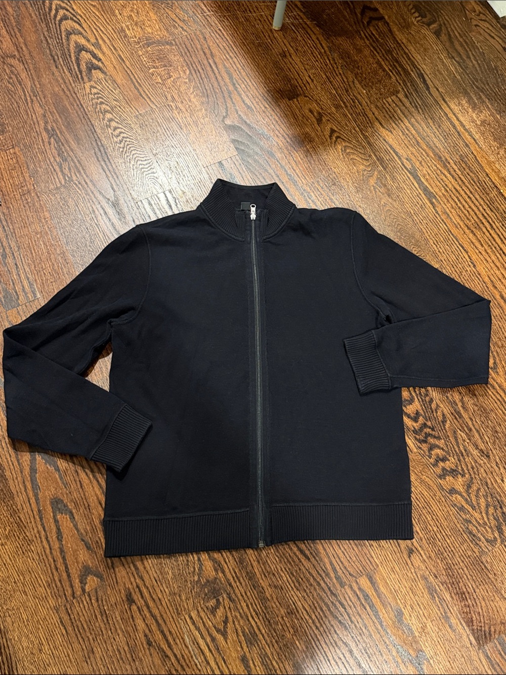 Hugo Boss Black Full-Zip Lightweight Knit Jacket